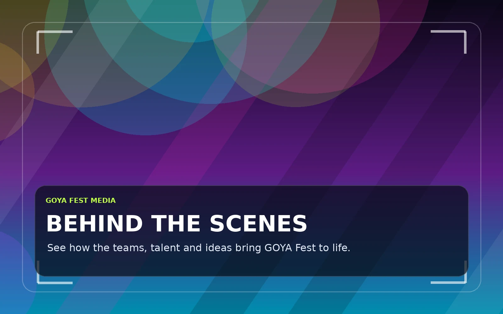 GOYA Fest media visual